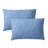 Hallmark Snowflakes Blue Brushed Cotton Flannel Bed Sheet Set, Full-121697095