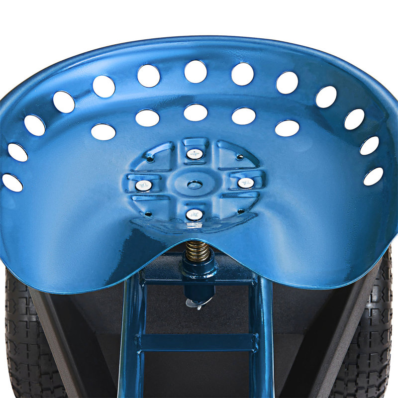 Garden Cart Rolling Workseat With Wheels