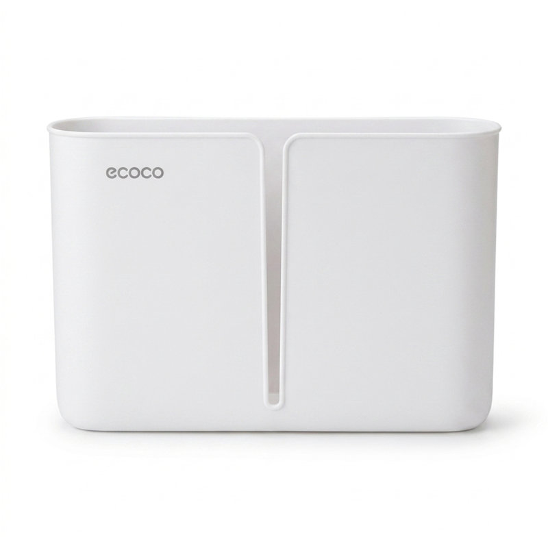 Deux porte-sacs poubelle, Blanc