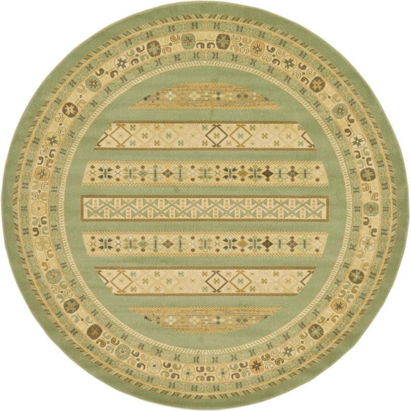 Jaeden Geometric Indoor Rug, Round 8'