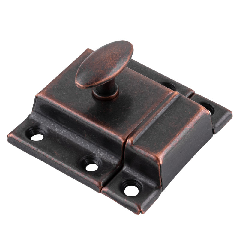 Antique Copper Oval Turn Cabinet Latch