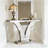 V-Shaped Design Hall Table,Mirrored Side Table,Console Table