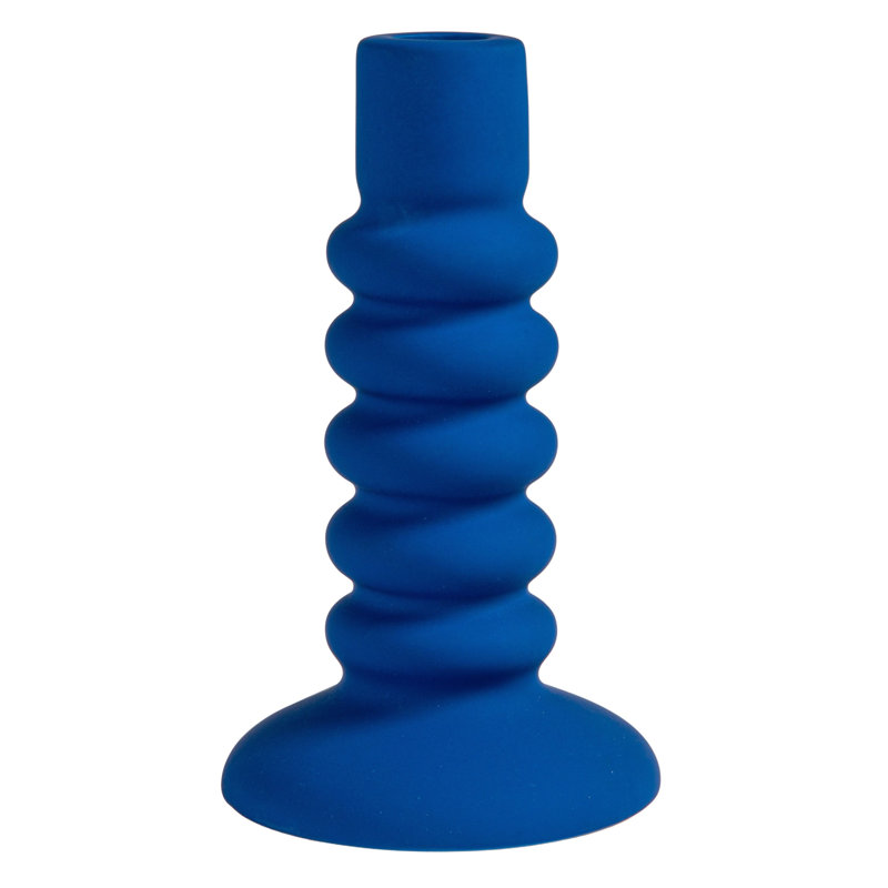 Stoneware Taper Holder, Latex Glaze
