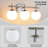 3-Light Dimmable Vanity Light For Bathroom Mirror Up/Down Mount With Glass Shape-890820058