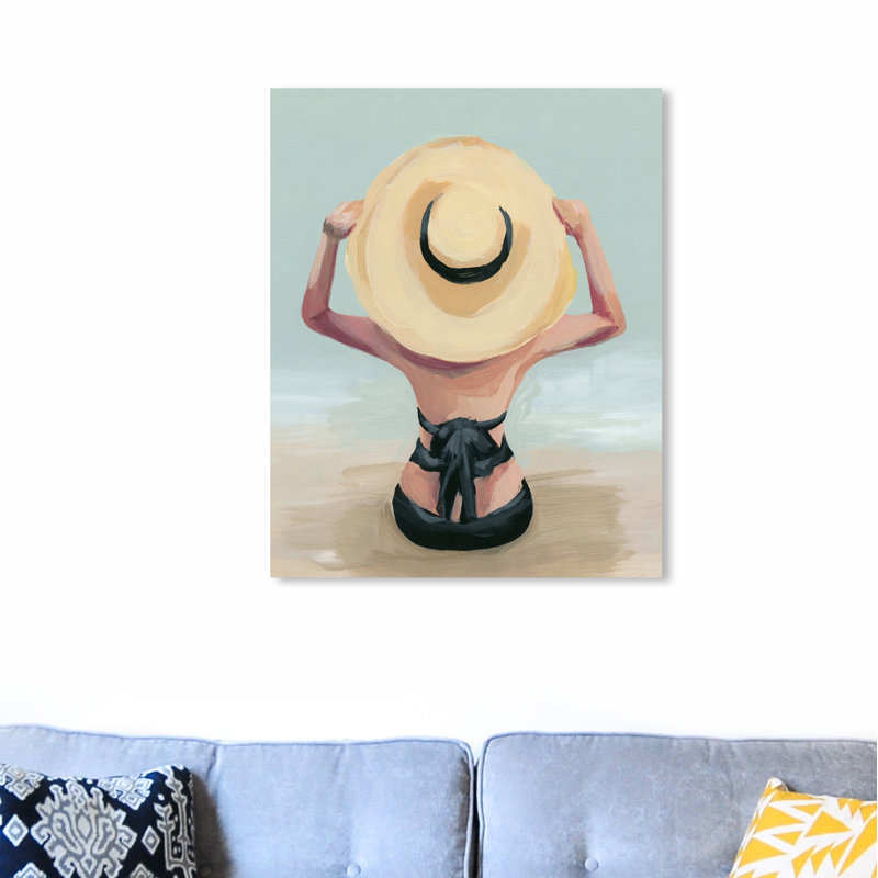 « vacay mode on », reproduction, H 30 po x l 24 po x P 1,5 po, Toile tendue