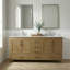 Armoire 72 "avec plateau en granite, armoire en bois massif avec double évier Chêne 72"-1237742650-1237742647