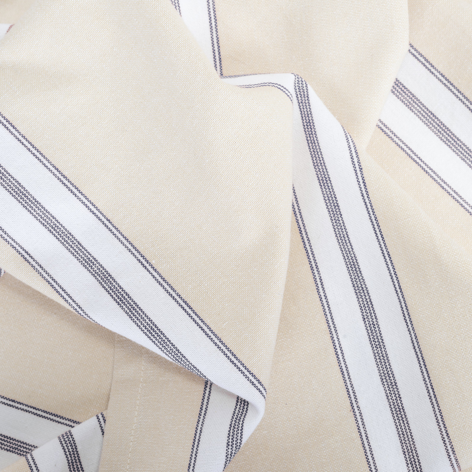 Beresford Striped Room Darkening Curtain Set, 50" x 45", Navy