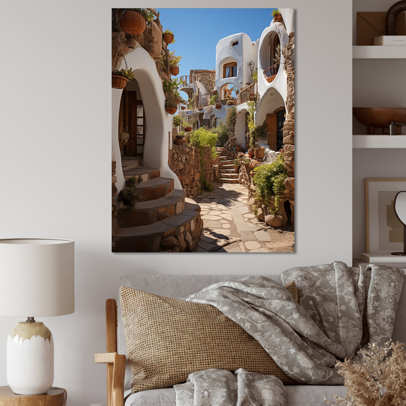 Espagne Espagne Village II - impression, H 20 po x l 12 po x P 1 po, Toile tendue