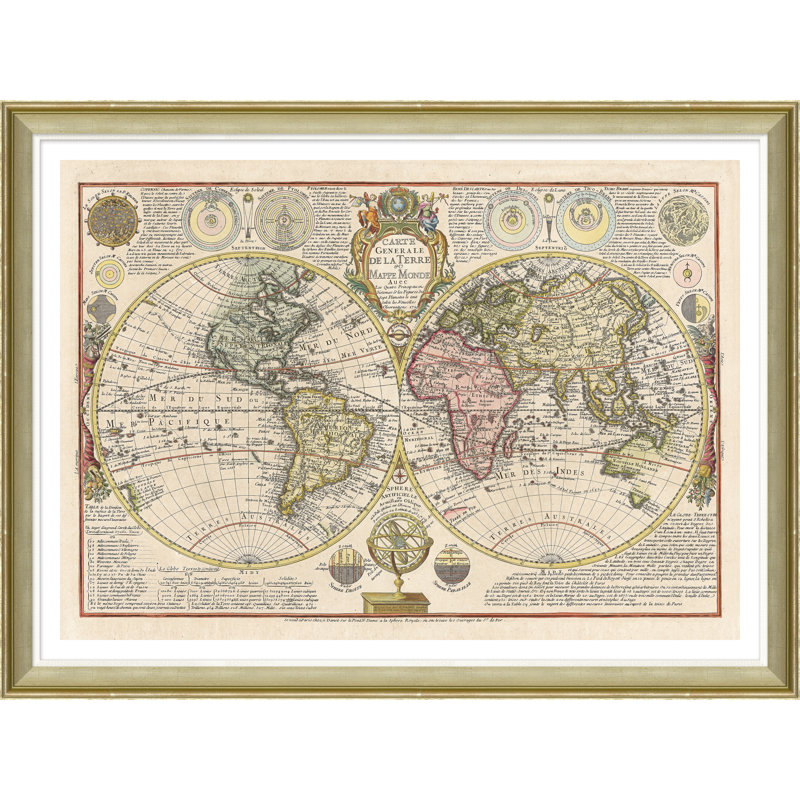 World Map, Circa 1727 Giclee Print