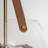 3-Light 12" Brass Finish Glass Pendant Light