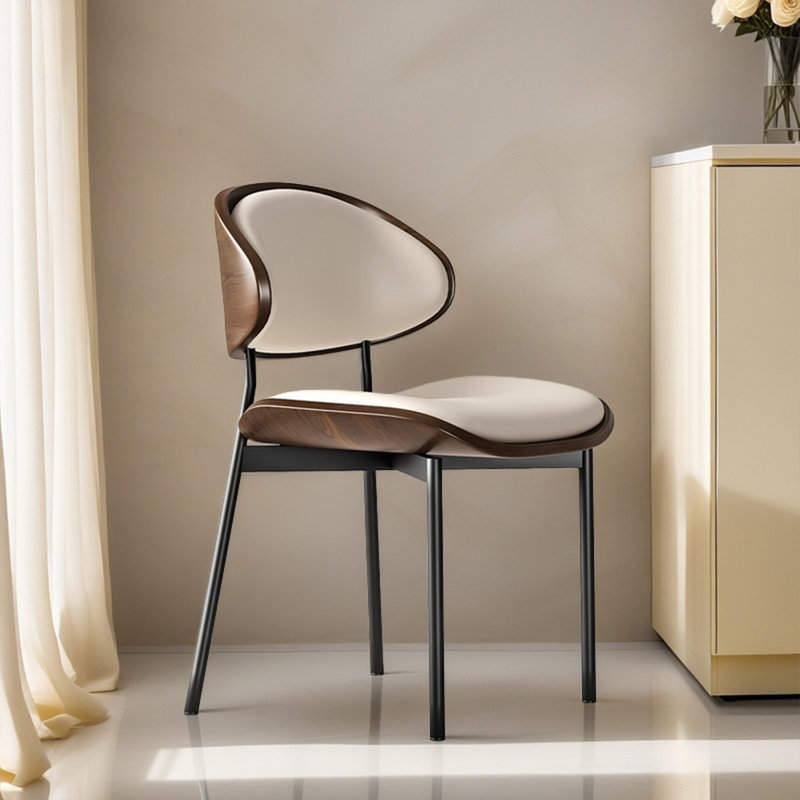 Fauteuil en cuir massif italien luxueux, Blanc