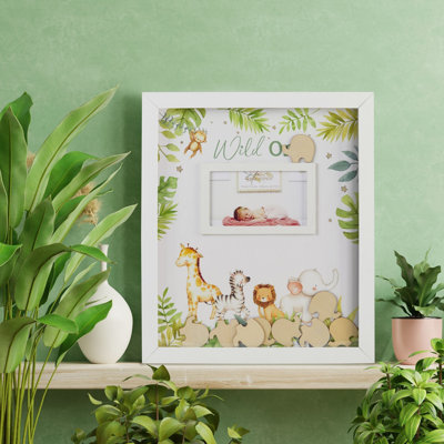 Karolinka White Wood Shadow Box Picture Frame