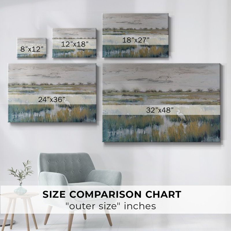 Toile tendue Marshland View VI-Gallery, H 12 po x l 18 po