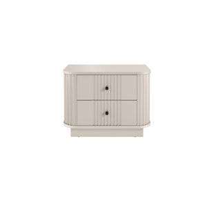 Vesper 56cm W Manufactured Wood Bedside Table