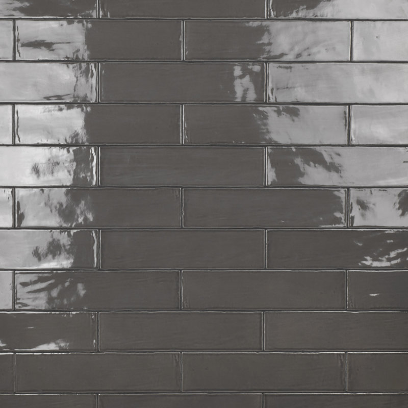 Carrelage mural en céramique 3 "x 12" Chester Chester, Gris graphite