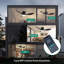 Ventilateurs de plafond encastrés intelligents de 42 po avec éclairage à distance, moteur à courant continu silencieux, ventilateur de plafond intérieur à profil bas pour l'extérieur, commande avec application Alexa Alexa, gradation, pales en ABS, 