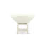 5 Piece Dining Table Set for 4 Includes a Round Kitchen Table with Dropleaf & Shelves and 4 Kitchen Dining Chairs, Linen White-1672357553-1668411762