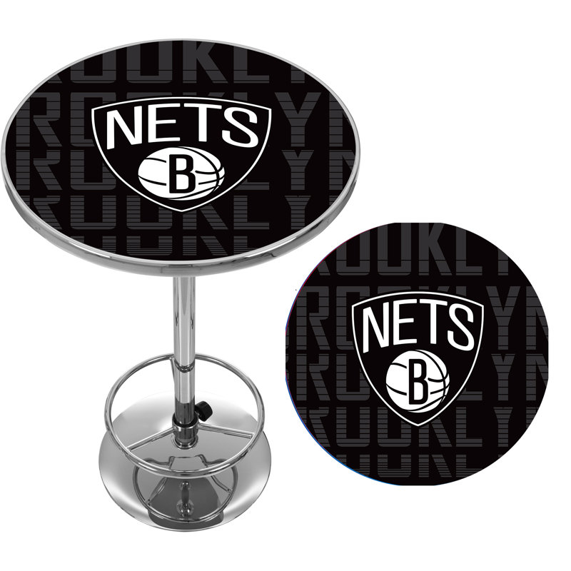 Table de bar avec repose-pieds NBA City, Nets de Brooklyn