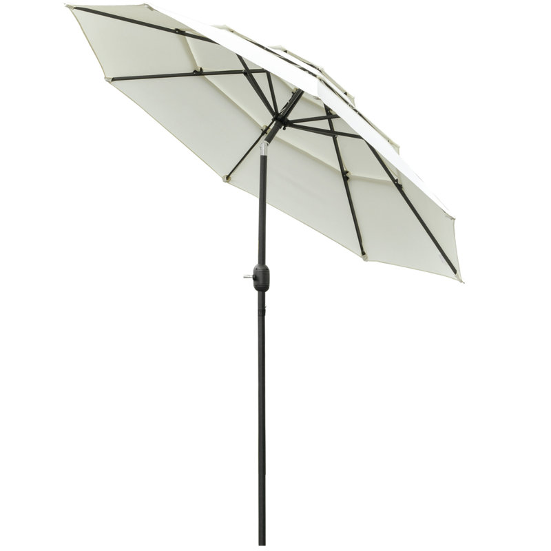 Parasol de marché 3 niveaux, Beige