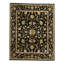 Floral Area Rug in Black