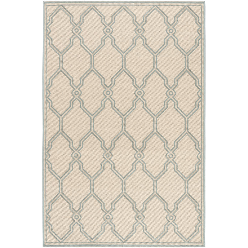 Duren Geometric Hand Woven Indoor / Outdoor Area Rug, Rectangle 79 x 152 cm