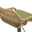 Ensemble de 2 tabourets de bar modernes pivotants avec repose-pieds pour cuisine et salle à manger (vert)-1475587403