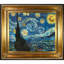«Nuit étoilée» par Vincent Van Gogh - peinture sur toile encadrée-1796466187-1796466207