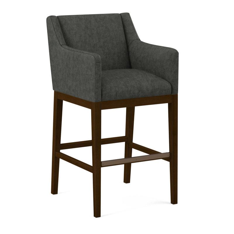 Upholstered Stool, 61536-78, Pecan