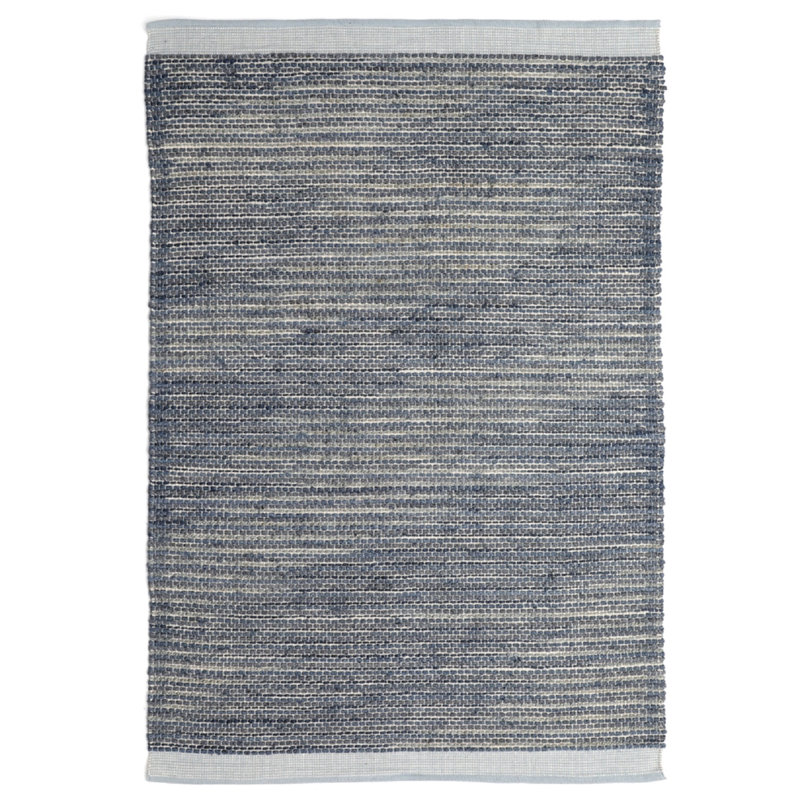 Tapis de couleur unie tissé à la main Vanora Cottage, Rectangle 5 pi x 8 pi