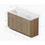 Meuble-lavabo double 61 po avec comptoir en quartz de Carrare-1713769276