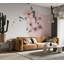 Murale abstraite - Femme avec des fleurs-798621140-780092219