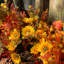 Fleurs artificielles multi-espèces réalistes pour l'extérieur et l'intérieur, 9 tiges-1827531586