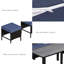 Ensemble de 7 pièces de mobilier d'extérieur pour petit patio-1089810457
