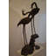 Bronze Pair of Flamingos Fountain