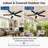 Modern Low Profile 52-Inch Ceiling Fan with Light & Remote Control - Easy-Detach Composite Wood Blades - For Kitchen/Dining Room/Patio/Porch/Gazebo - Color: Black