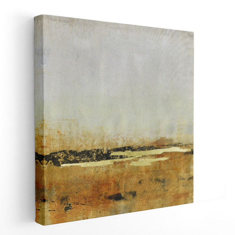 Gold Horizon II - Canvas Print Wall Art, 12" H x 12" W