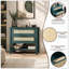 Table de chevet étroite en rotin avec 2 tiroirs et tablette de rangement Boho-1048657224