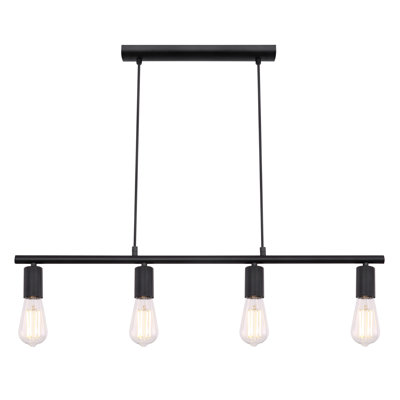 Lys 4 - Light Black Bulb Pendant