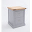 45cm W Solid + Manufactured Wood Bedside Table-90296310