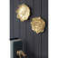 S/2 Gold Rose Hanging Wall Accents