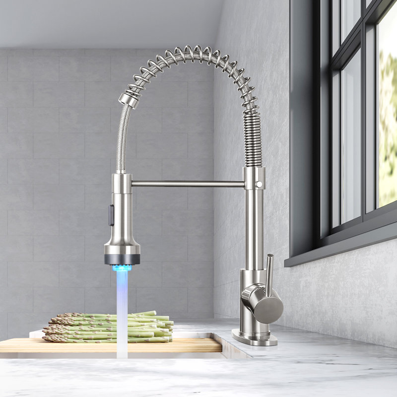 HGN Touch Kitchen Faucet, Brushed Nickel