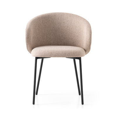 Tuka Upholstered Armchair with Metal Frame