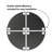 Peel and Stick Mirror Tiles, Four Quarters Circular Design Set