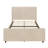 50.7'' High Headboard Corduroy Upholstered Bed Frame With Vertical Stripe Wingback And High Footboard No Box Spring Needed-105504222-105504223