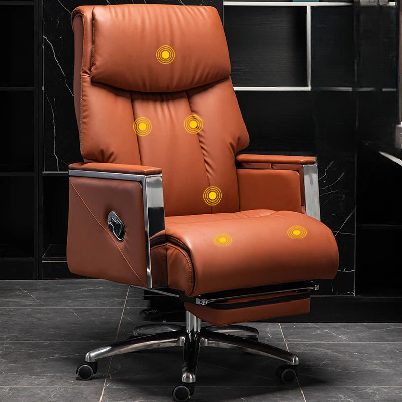 Cherelyn Genuine Leather Side Chair