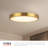 Andenne 9-in Alabaster dimmable LED Flush Mount with Matte Black Finish-328508762