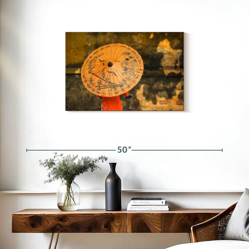 Parasol orange Kerner, H 20 po x l 30 po