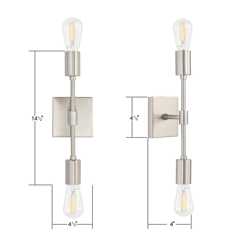 Sigmon Wallchiere, Brushed Nickel