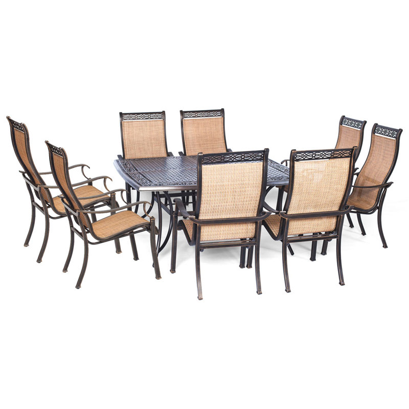 Alejah 8 - Person Patio Dining Set with Square Table