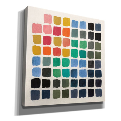  «Retro Color Graph» par Wild Apple Portfolio, art mural sur toile, 26 po x 26 po